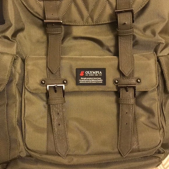 Olive Green Olympia Backpack 22L Capacity (NEW) - Picture 2 of 16